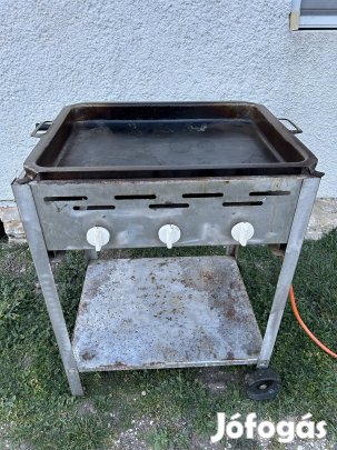 3 égős gázgrill pecsenyesütő hurka kolbász Sütő