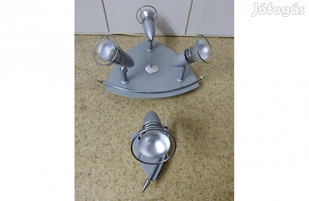 3 égős mennyezeti és 1 égős fali lámpa