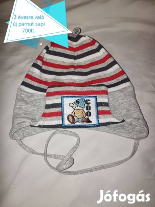 3 évesre való új pamut sapi