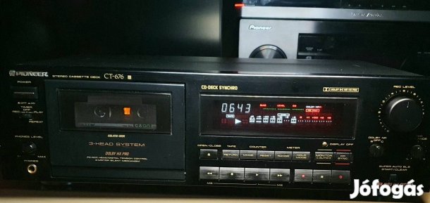 3 fej 3 motor Pioneer CT 676 gyönyörű állapotban foglalható