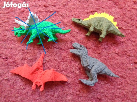 3 féle dínó radír 400ft/db