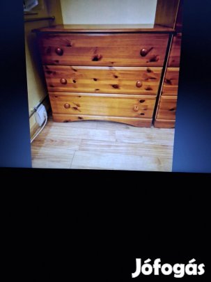 3 fiokos Fenyő komód