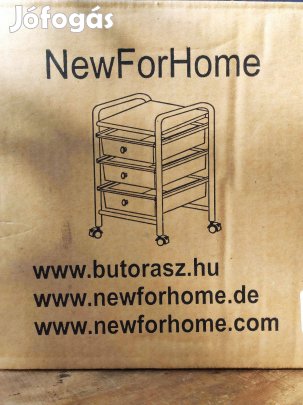 3 fiókos új görgős tároló állvány eladó