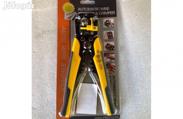 3 funkciós Automata kábel blankoló krimpelő saruzó vágó fogó