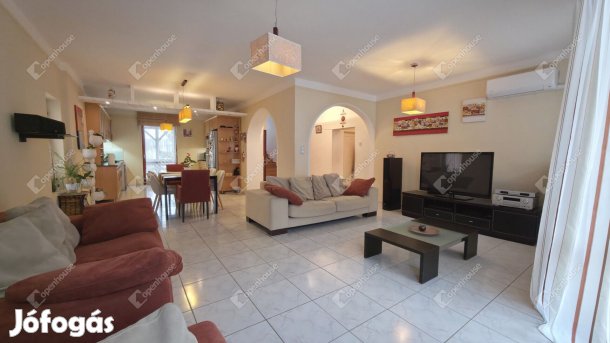 3 generációnak is alkalmas családi ház napelemmel, dupla garázzsal