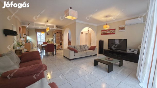 3 generációnak is alkalmas családi ház napelemmel, dupla garázzsal