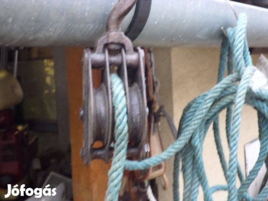 3 görgős csiga kötéllel