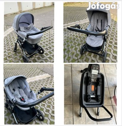 3 in babakocsi+Izofix