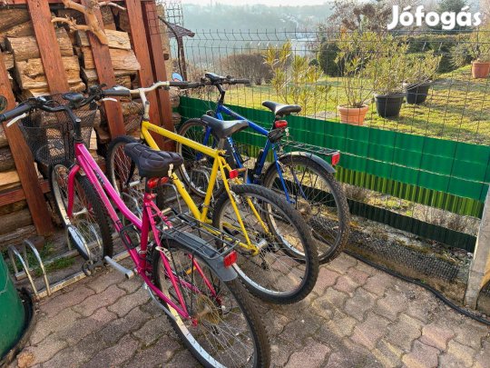 3 kerékpár egyben eladó