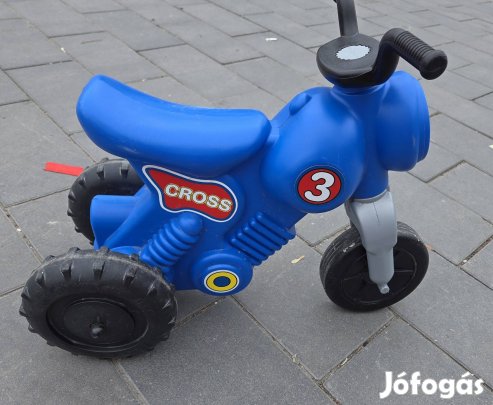 3 kerekű kismotor kék  műanyag 