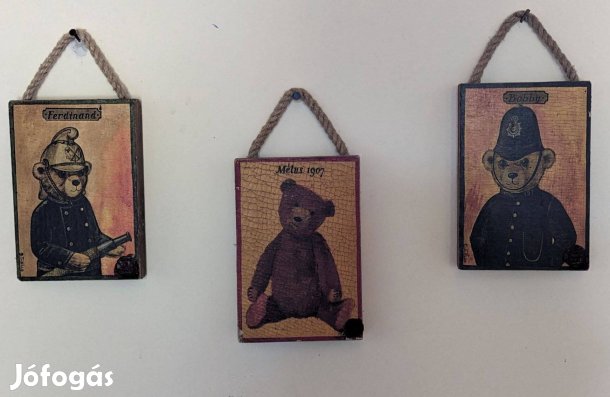 3 kis macis táblakép a múltból, 120 év!