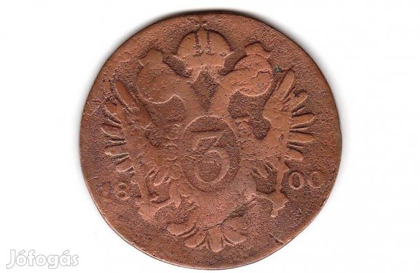 3 krajcár 1800 Ausztria I. Ferenc