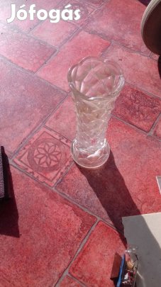 3 különböző retro üveg váza 20 cm