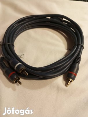 3 m. es mélynyomó Sub Subwoofer RCA Y kábel vagy más HiFi jel ketté os