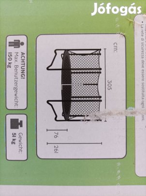 3 m átmérőjű trambulin 