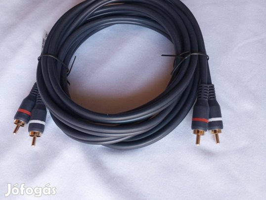 3 méter sztereó RCA HIFI vastag összekötő kábel
