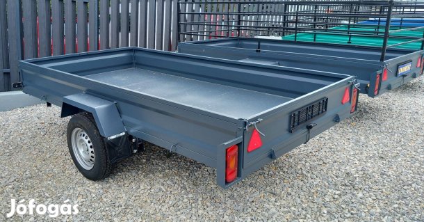 3 méteres, Extra Erős, Vas, hegesztett, zártszelvény Új utánfutó Hitel