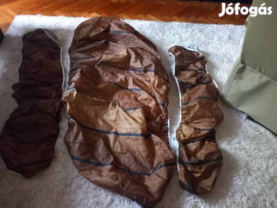3 részes barna kanapé és fotel huzat