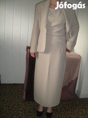3 részes új egyedi készítésű alkalmi kosztüm strassz és csillám