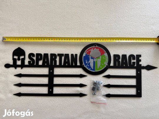 3 soros matt fekete Spartan éremtartó