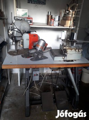 3 szálas Textima interlock + 3db szabászgép