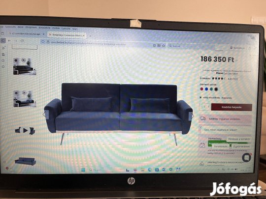 3 személyes bársony ülőgarnitúra