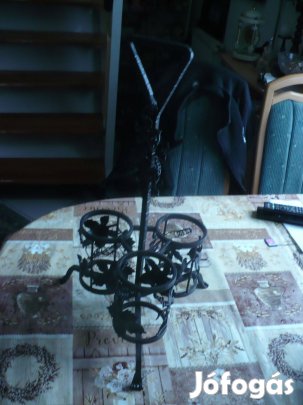 3 üveges kovácsoltvas italtartó