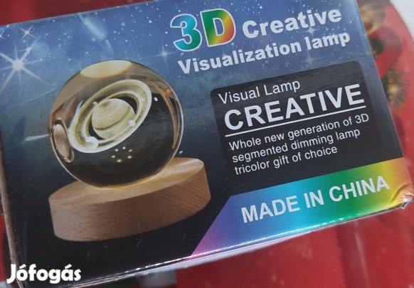 3d gömb led világító dekor lámpa bolygó szaturnusz ?