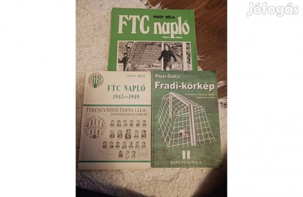 3db Ferencvárosi Torna club könyv