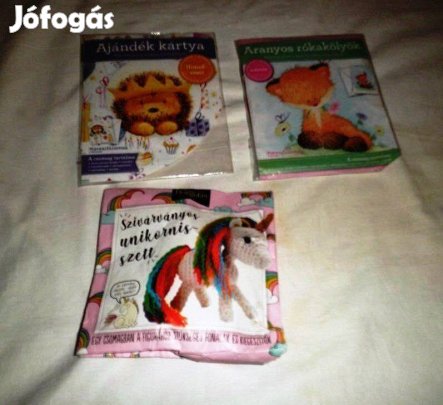 3db Gyermek kreatív csomag fonalakkal