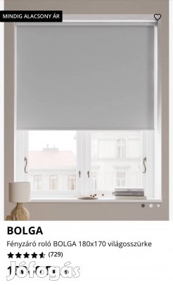 3db Jysk Bolga sötétítő roló 180x170cm