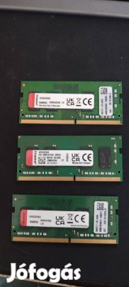 3db Kingston 8Gb DDR4 3200Mhz CL22