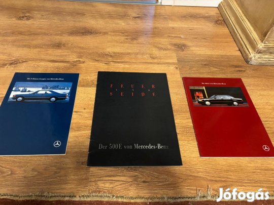 3db Mercedes Benz katalógus, prospektus, brosúra, hirdetési anyag