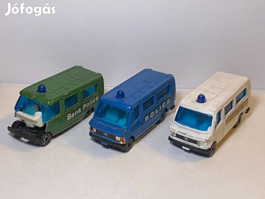 3db Metalcar Mercedes mikrobusz (magyar, ritka)