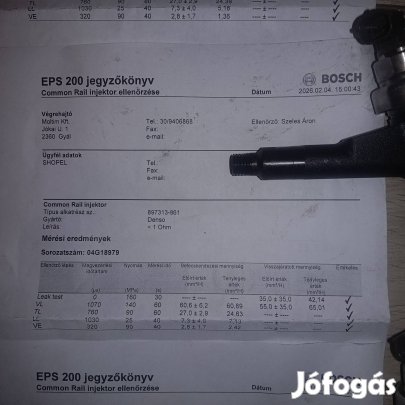 3db Opel Meriva A, Corsa C, Combo C 1.7CDTI (Z17DTH) porlasztó