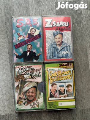 3db Sas József és egy Markos-Nádas műsoros kazetták eladók Budán!
