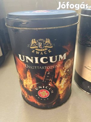 3db Unicum fém doboz gyűjtőknek