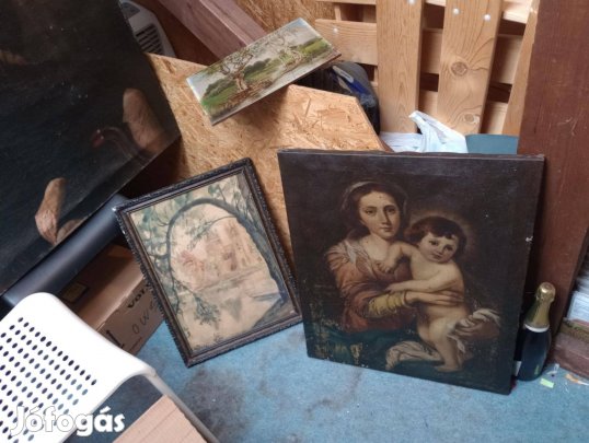 3db olajfestmény Vajdahunyadvára 31 x 44 f /tájkép /Murillo Után