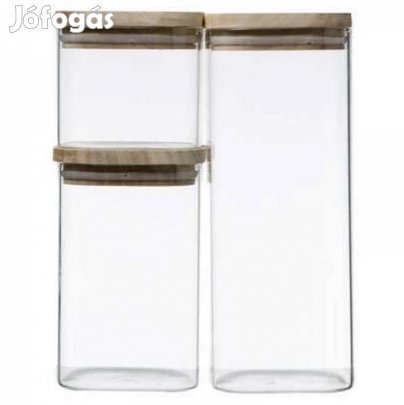3db-os &Uuml;veg Egymásra rakható Tárolóedénykészlet  (4653)