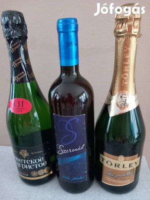 3db-os retro boros palackok egybe