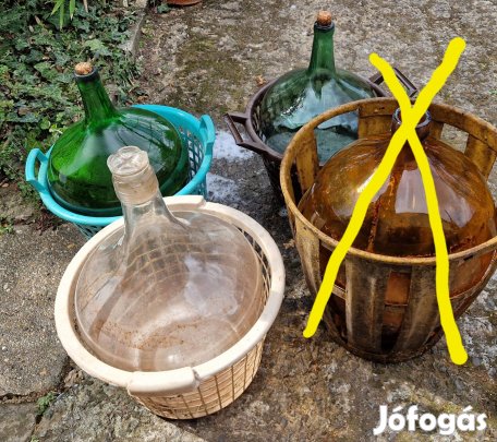 3db üveg ballon együtt 