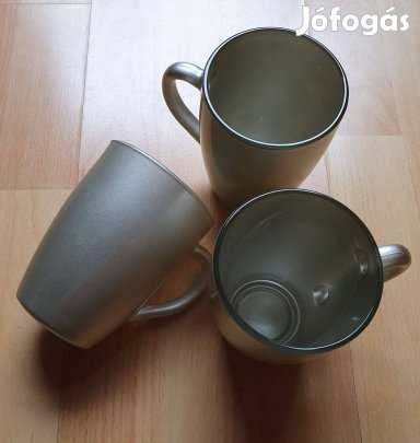 3db üveg pohár bögre karácsonyi teás