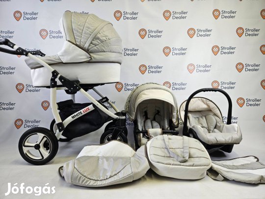 3in1 újszülött sport White Lux babakocsi babaüléssel