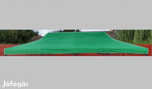 3x4,5-s tetőponyva rendezvény sátorhoz (csak tetőponyva) zöld 280g/m2