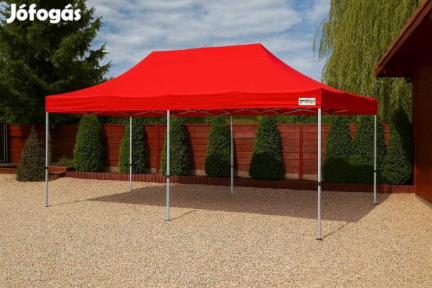 3x6 HEX40 piros ers vzll pavilon piaci rendezvny horgsz stor