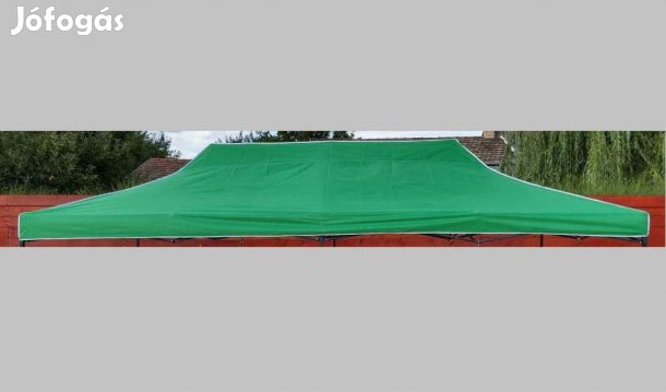 3x6 zöld tetőponyva sátortető sátor tető ponyva kerti pavilonhoz 6x3