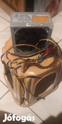 400 W-os, 12 cm-es ventilátoros, csendes tápegység