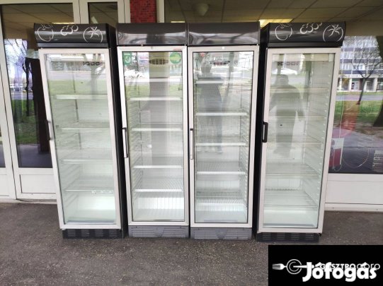 400 literes üvegajtós hűtők garanciával