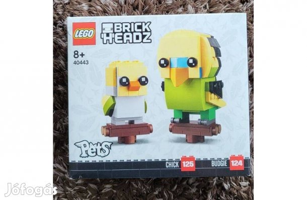 40443 LEGO Brickheadz Törpepapagáj - Új, Bontatlan, Hibátlan!