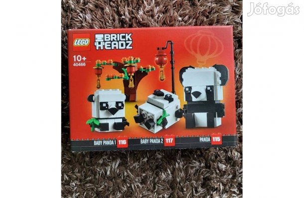 40466 LEGO Brickheadz Pandák - Új, Bontatlan, Hibátlan!